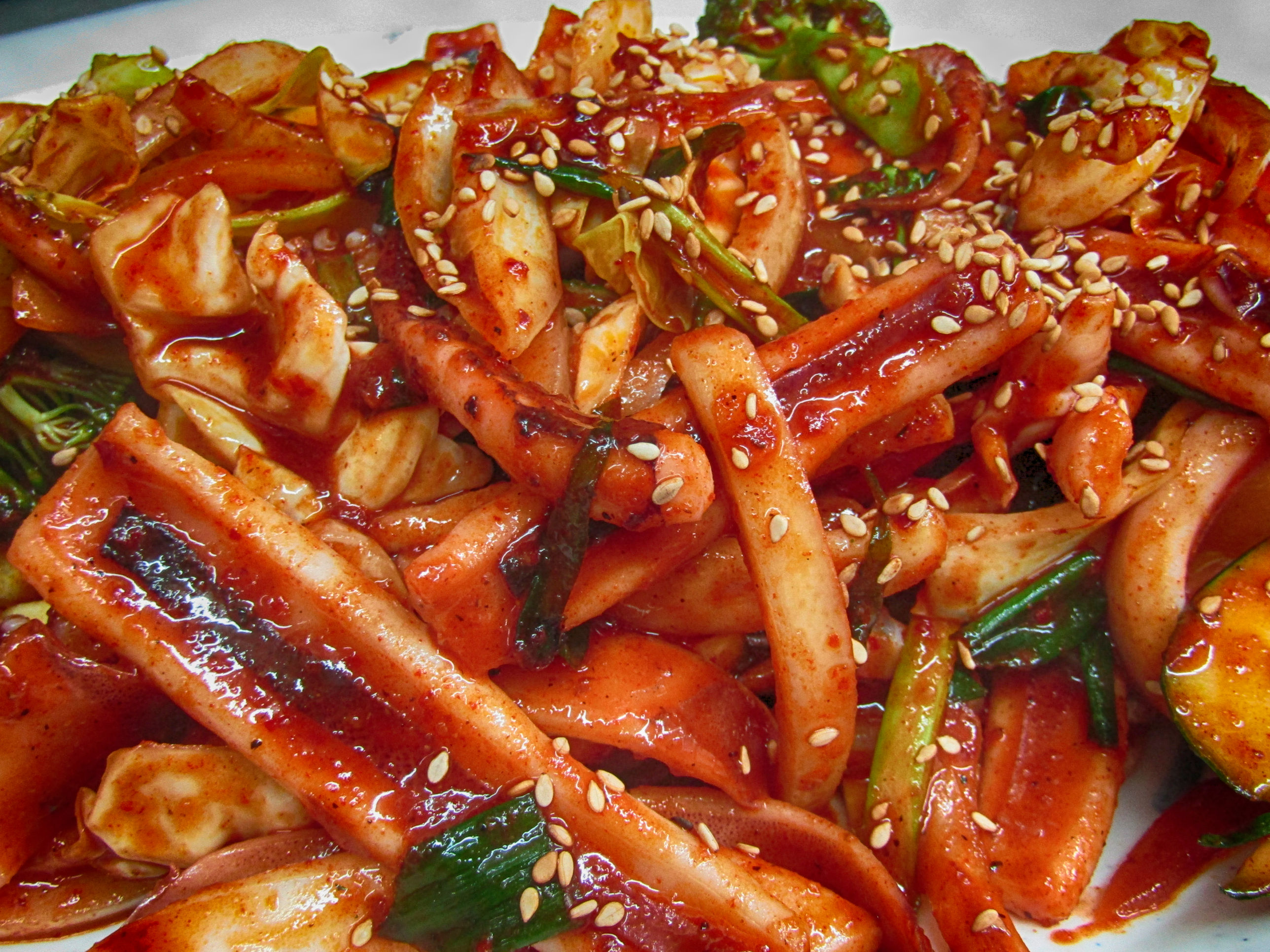 Order Spicy Squid  오징어 볶음   food online from Seoul Fusion store, Kennewick on bringmethat.com