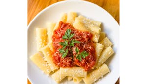 Order Penne w/ Angus Beef Bolognese/Parm food online from Milano Cafe & Deli store, Burbank on bringmethat.com