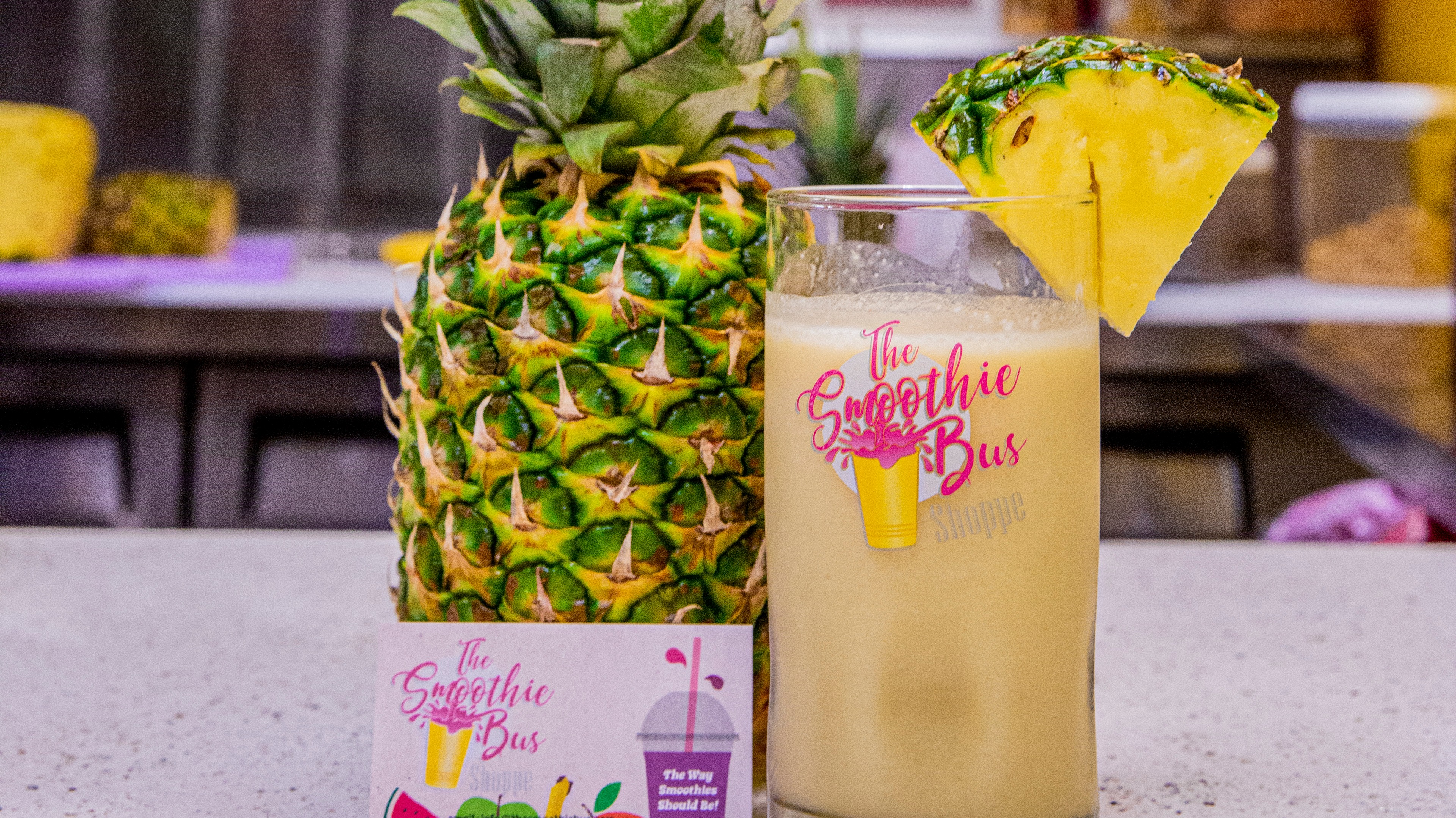 Order Piña Colada (20 Oz.) food online from The Smoothie Bus Shoppe store, Manchester on bringmethat.com