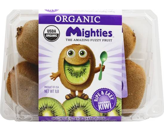 Order Mighties · Organic Kiwis (1 lb) food online from Shaw's store, Windham on bringmethat.com