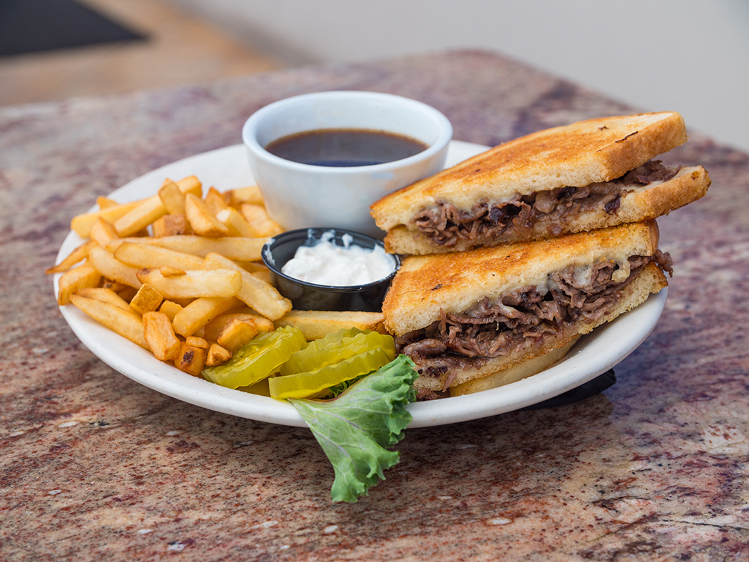Order Cappy's Prime Rib Melt food online from Cappy's Cafe store, Newport Beach on bringmethat.com