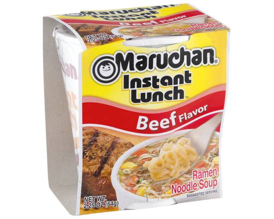 Order Maruchan Instant Lunch Beef (2.25 oz) food online from Checkout Food Stores #47 store, Houston on bringmethat.com