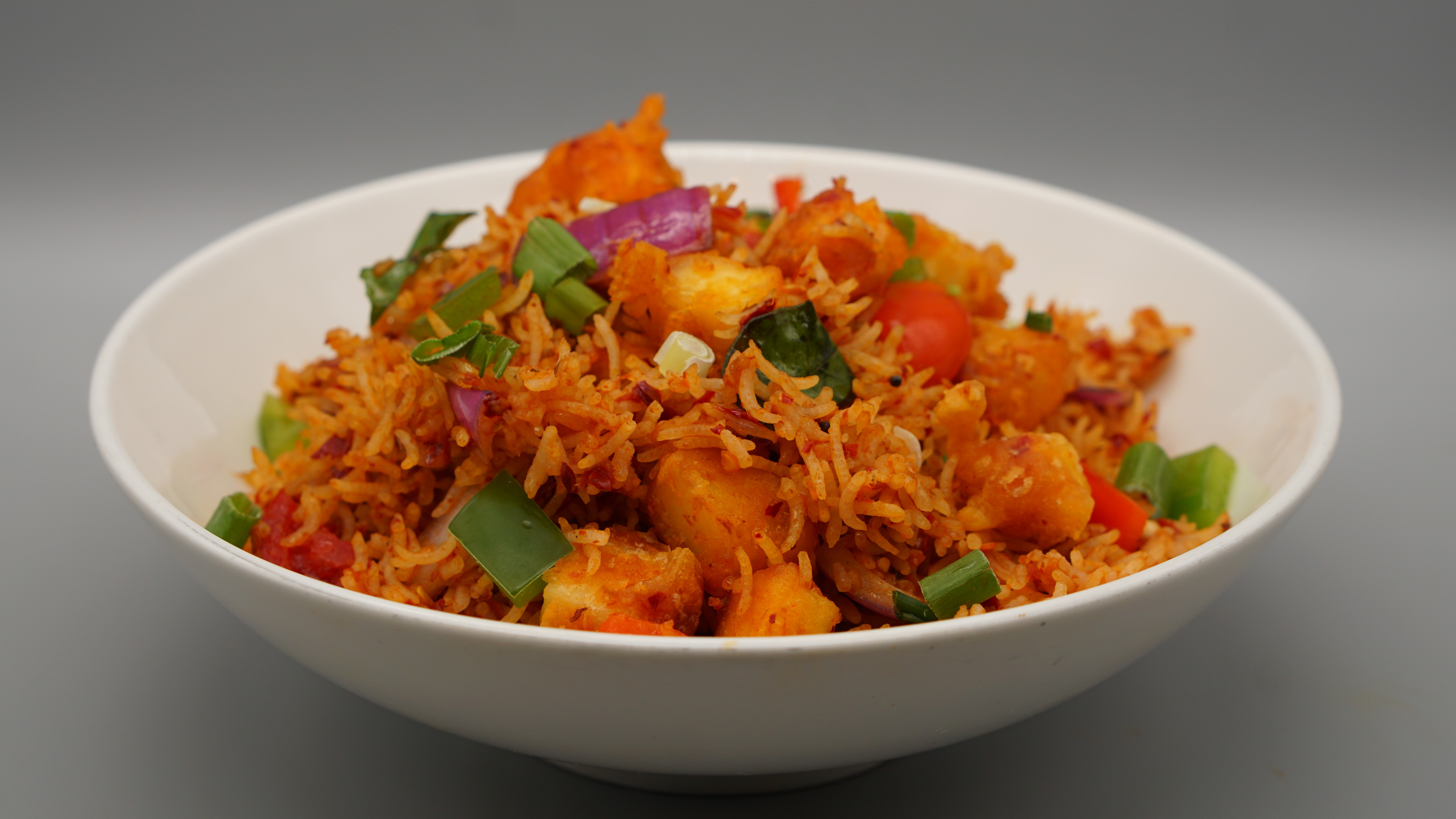 Order Paneer 65 Fried Rice food online from Inchin Bamboo Garden store, Irvine on bringmethat.com