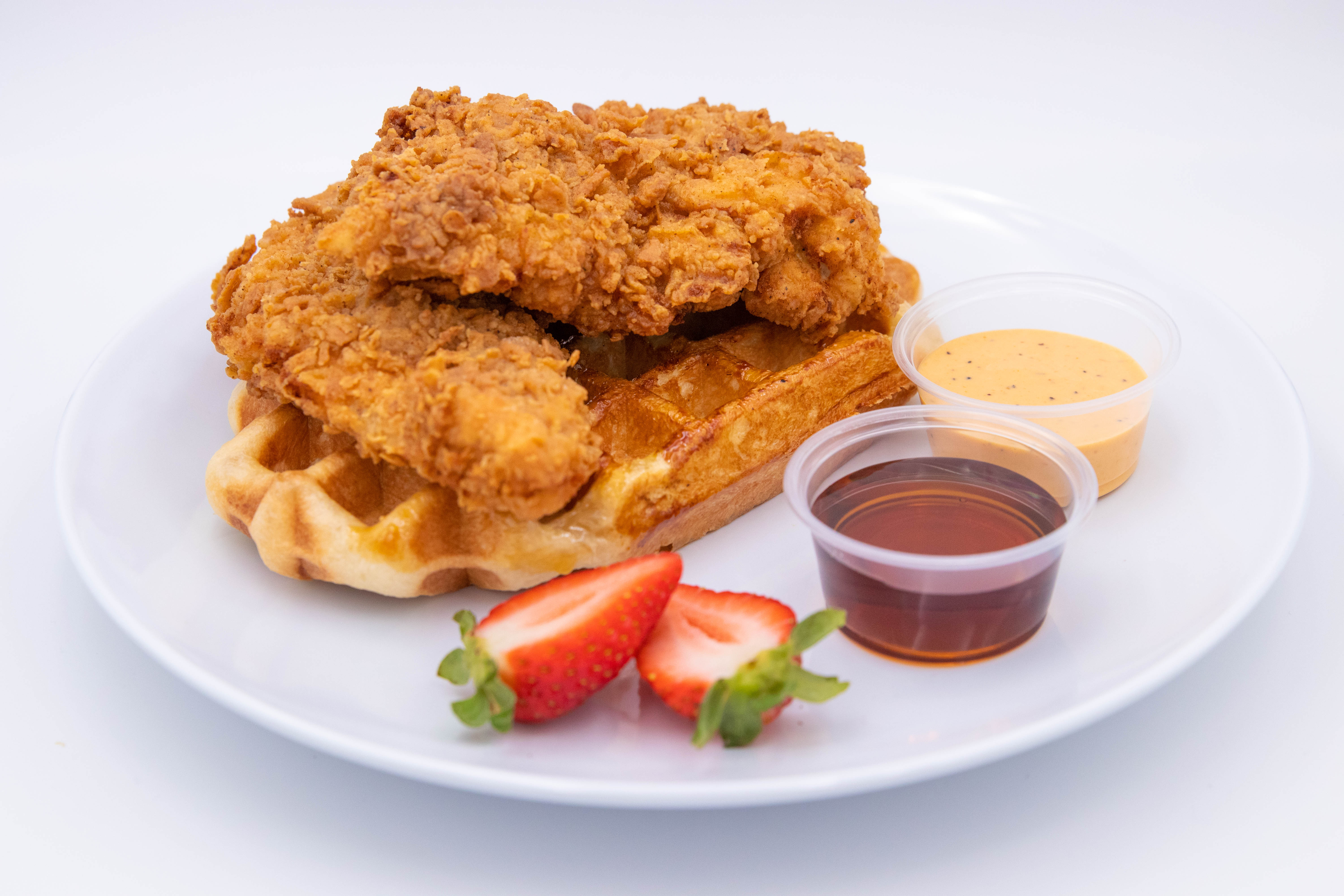 Order Chicken and Waffles food online from Waffle Love store, Meridian on bringmethat.com
