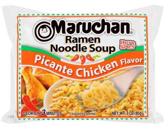 Order Maruchan Spicy Chicken Noodle Packets  food online from Exxonmobil store, Dallas on bringmethat.com
