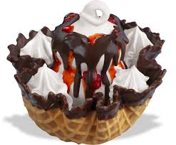 Order Chocolate Covered Strawberry Waffle Bowl Sundae  food online from Dairy Queen store, Philadelphia on bringmethat.com