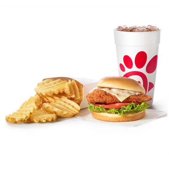 Order Spicy Chicken Sandwich Deluxe Meal food online from Chick-Fil-A store, Dublin on bringmethat.com