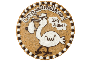 Order Congratulations Stork Cookie Cake food online from American Deli on Broad St. store, Athens on bringmethat.com