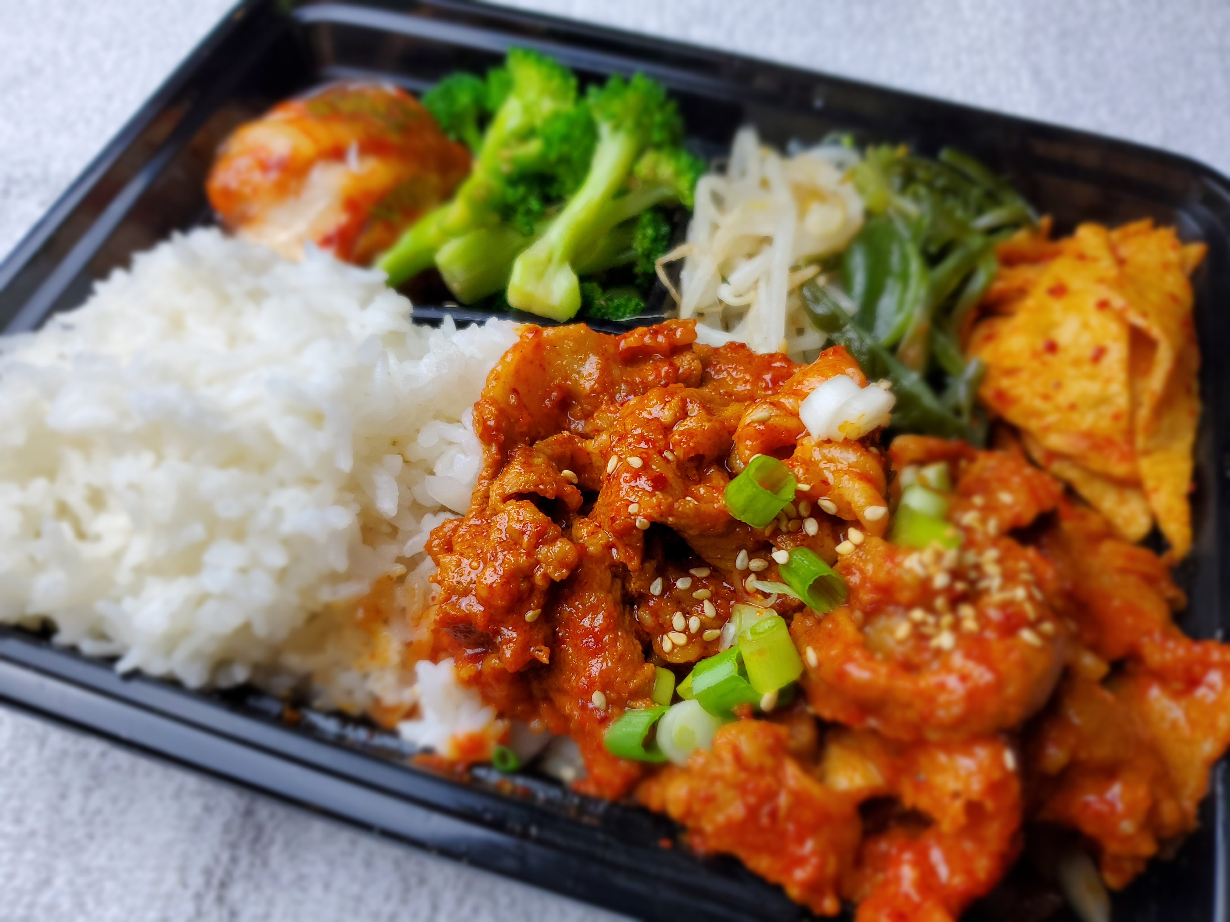 Order Special Daeji(spice pork)Bento Box food online from Jangsoo Bbq store, San Francisco on bringmethat.com