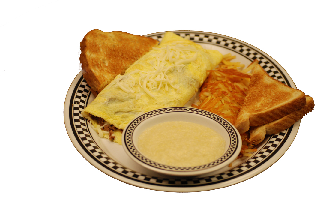 Order Cheese Steak Omelette food online from Carolina's Diner store, Greensboro on bringmethat.com