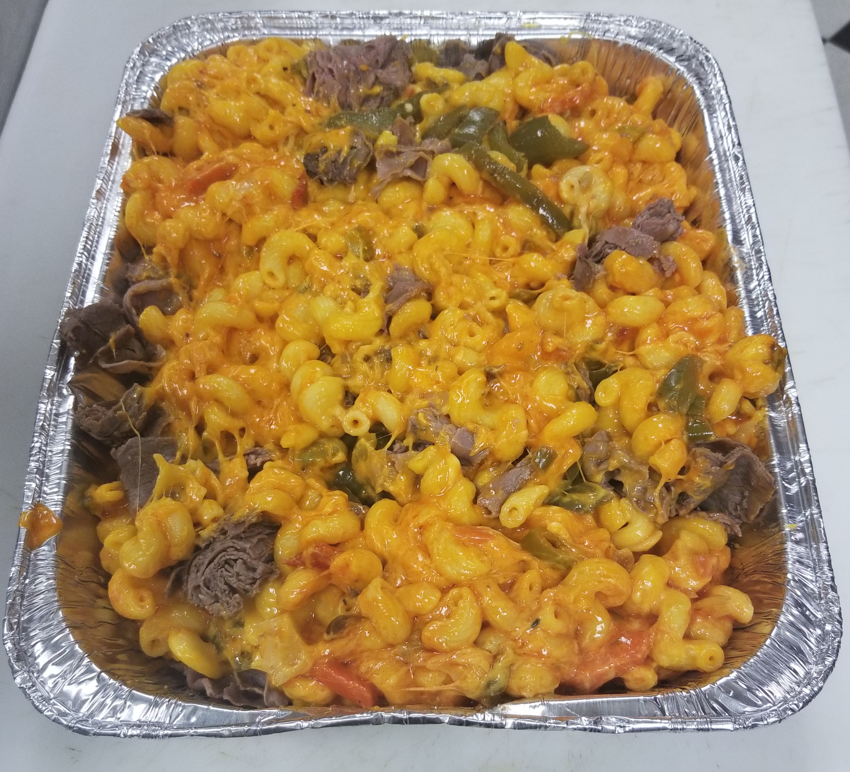Order Loaded Mac n Cheese Half Tray food online from Papa Ray's Pizza & Wings store, Carol Stream on bringmethat.com
