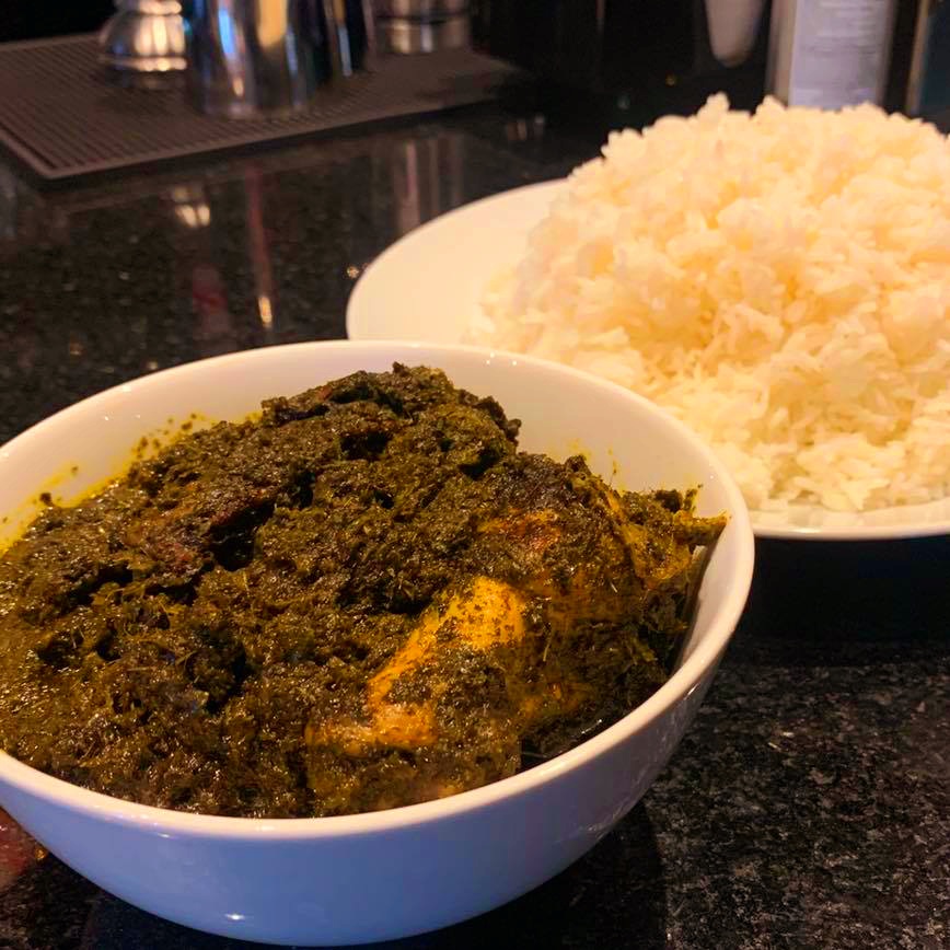 Order Cassava leaves  food online from Monrovia Lounge store, Dallas on bringmethat.com