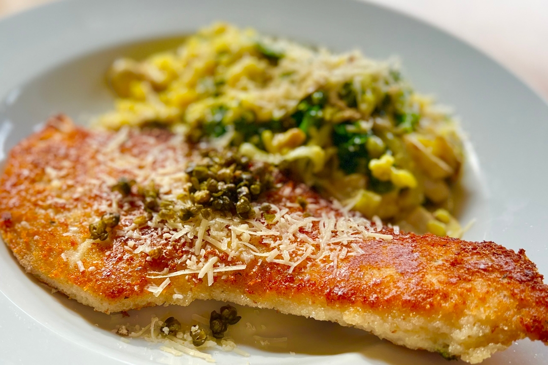 Order Rockfish Parmesan Risotto food online from Seasons & Regions Seafood Grill store, Portland on bringmethat.com