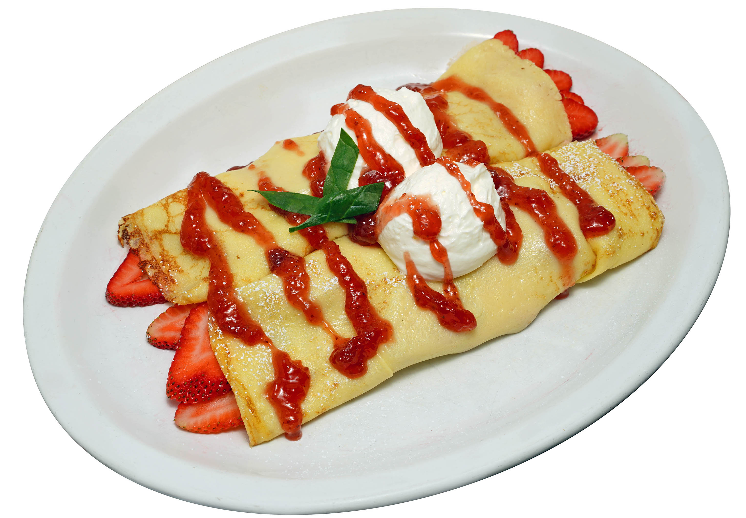 Order Strawberry Crepes food online from Taqueria Los Caporales store, Livermore on bringmethat.com