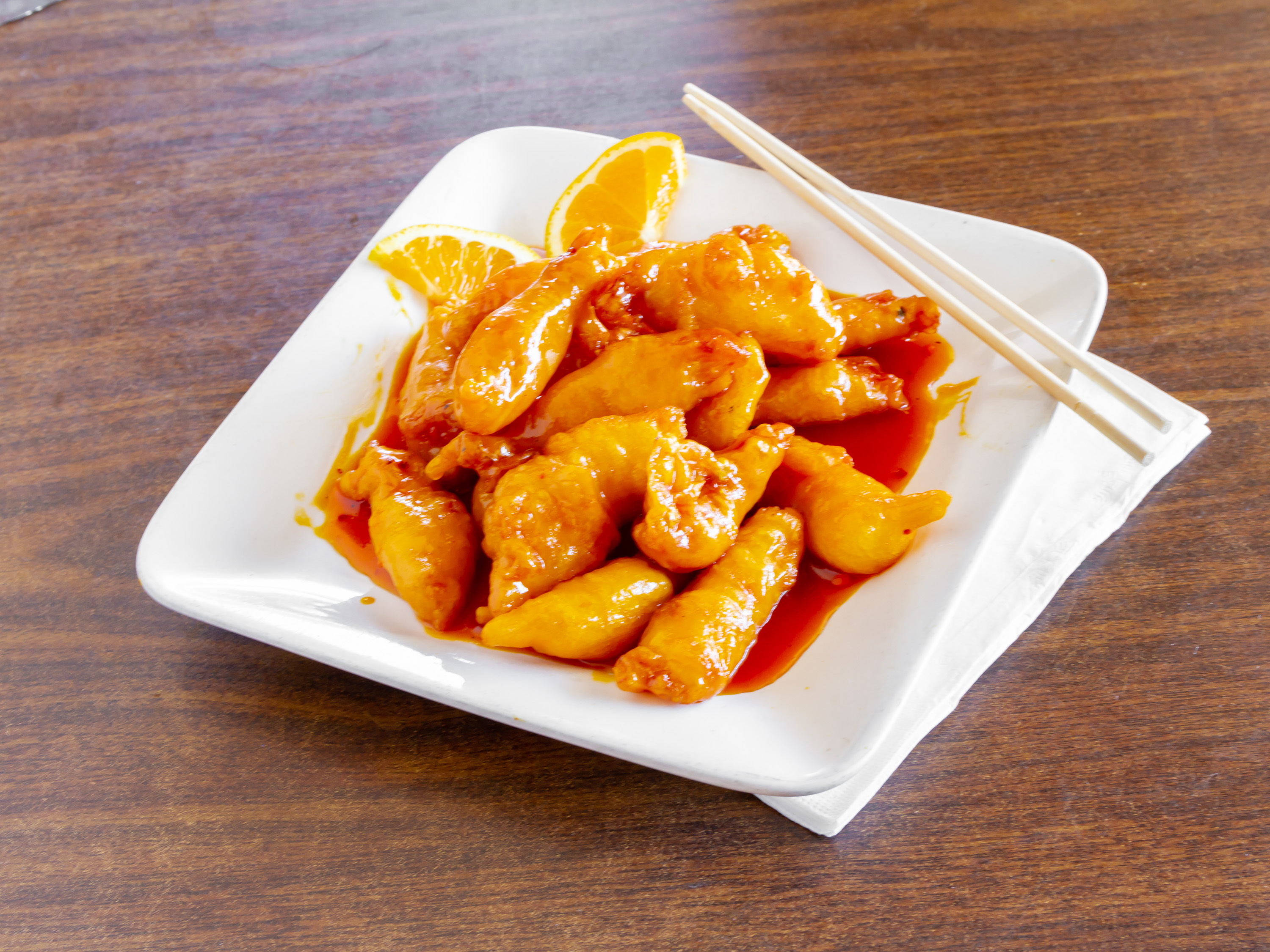 Order Orange Peel Chicken food online from Old Peking Chinese Restaurant store, Tucson on bringmethat.com