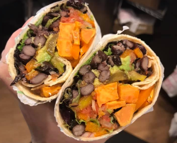 Order Loaded Veggie Wrap food online from The Greens Bistro store, Ashland on bringmethat.com