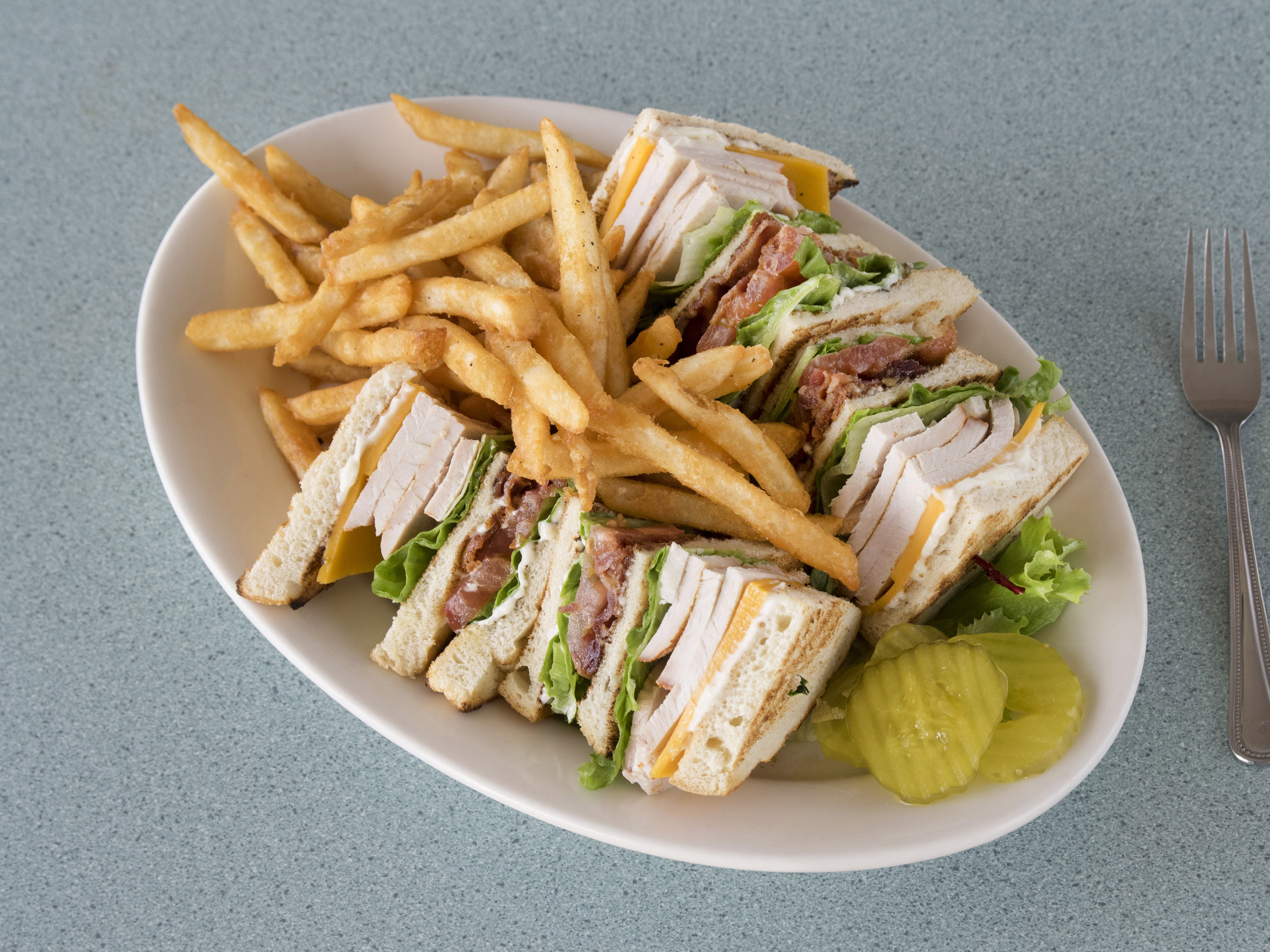 Order Club Sandwich food online from Pegah Kitchen store, San Marcos on bringmethat.com