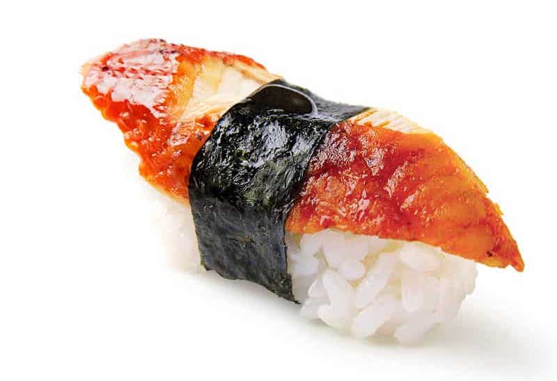 Order Eel Nigiri Sushi food online from Papa Sam store, Grand Prairie on bringmethat.com