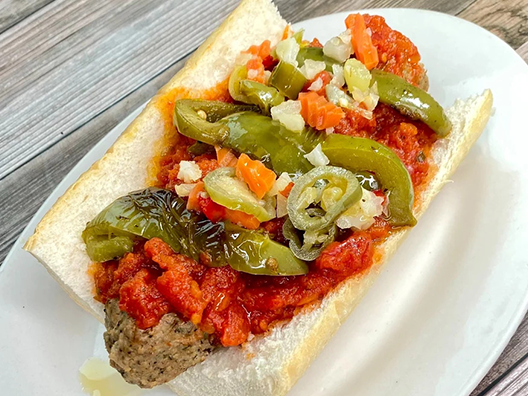 Order Meatball Sandwich food online from Dengeos store, Glenview on bringmethat.com