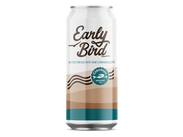 Order Coronado Knoxville Series - Early Bird Nola-Style Milk Stout - 4x 16oz Cans food online from Michaelis Wine & Spirits store, San Francisco on bringmethat.com