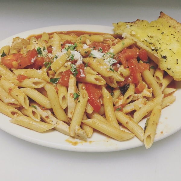 Order Penne Arribbiatta Dish food online from Ameci Pizza & Pasta store, Fountain Valley on bringmethat.com