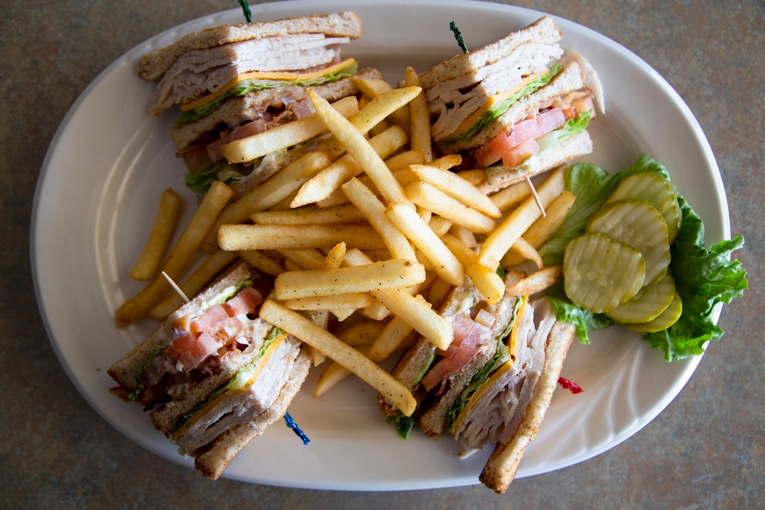Order Triple Decker Club Sandwich food online from Pegah's Family Restaurant store, Lenexa on bringmethat.com