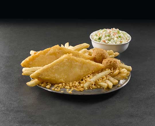 Order 2 Fish Meal food online from Long John Silver store, San Antonio on bringmethat.com