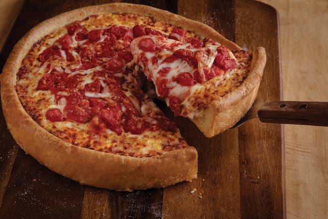 Order Cheese & Tomato Deep Dish (10" Regular) food online from Detroit Pizza Works store, Concord on bringmethat.com