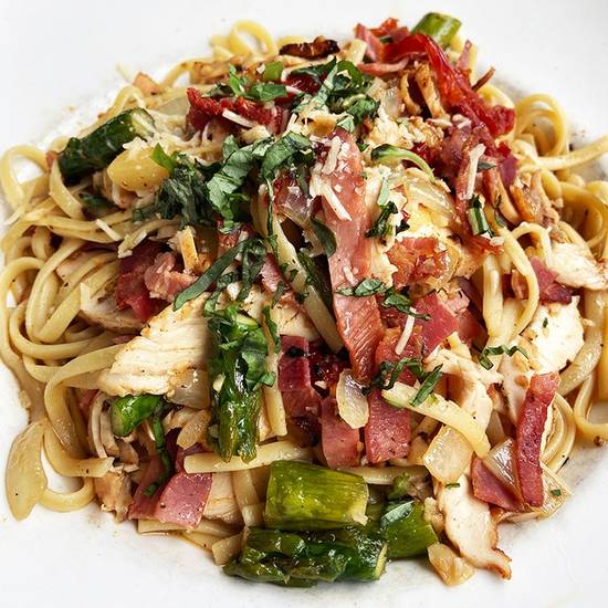 Order Chicken & Asparagus Linguine food online from Granite City Food & Brewery store, Franklin on bringmethat.com