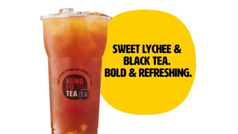 Order Lychee Black Tea food online from Kung Fu Tea store, Atlanta on bringmethat.com