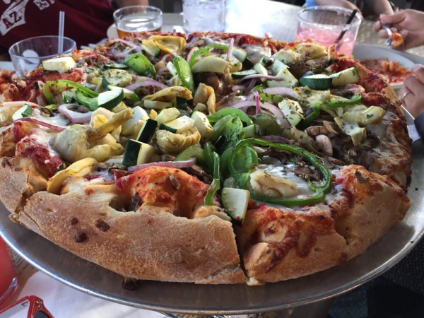 Order Veggie Pizza food online from High Park Tap House store, Mission Viejo on bringmethat.com