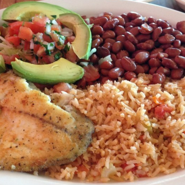Order 18. Tilapia Dinner food online from Tio's Mexican Food - Day Creek store, Rancho Cucamonga on bringmethat.com