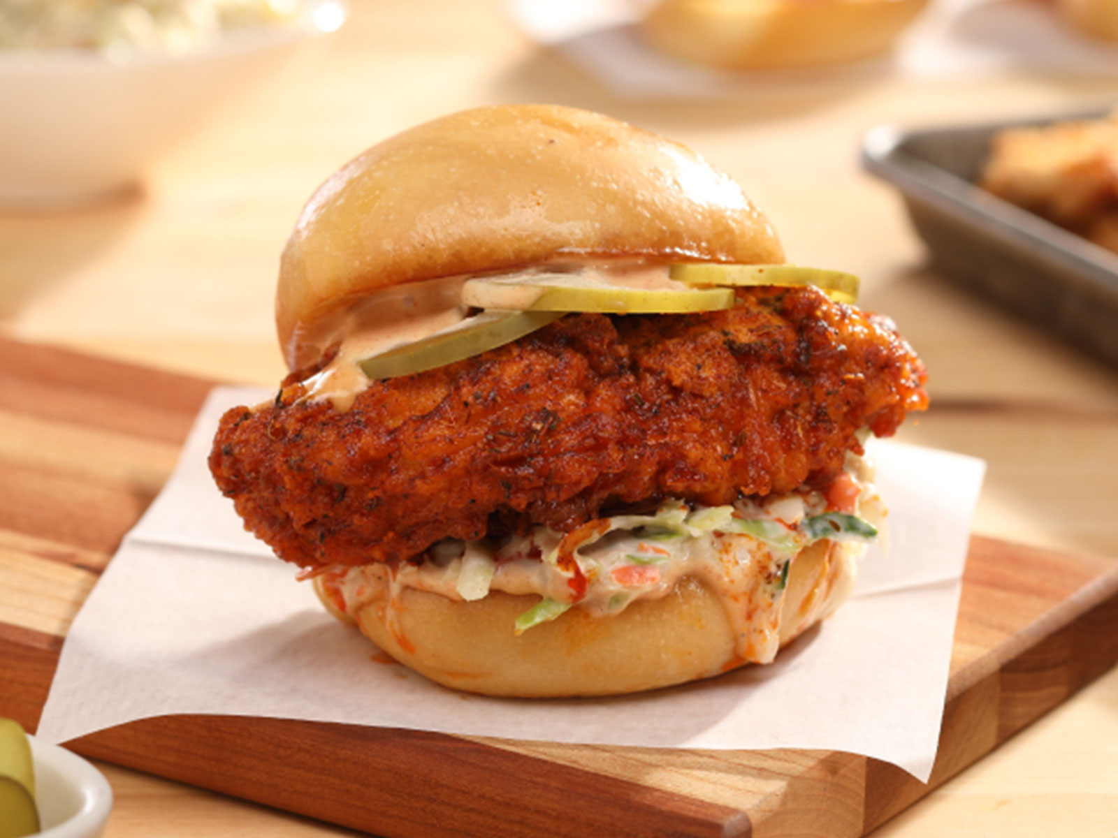 Order Nashville Chicken Sandwich food online from Homeward store, Aurora on bringmethat.com