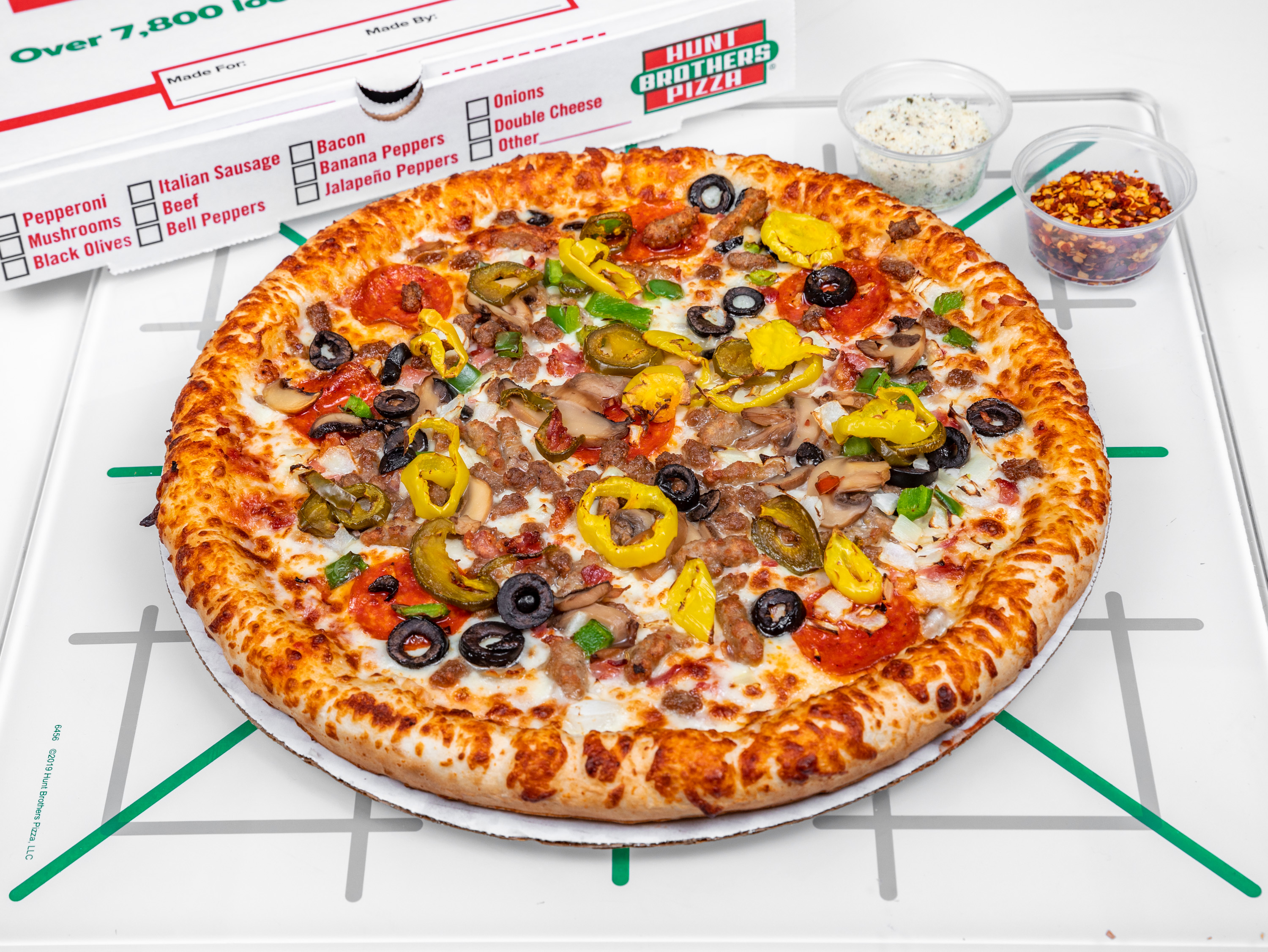 Order Loaded Pizza food online from Hunt brothers pizza wings & groceries store, North Charleston on bringmethat.com