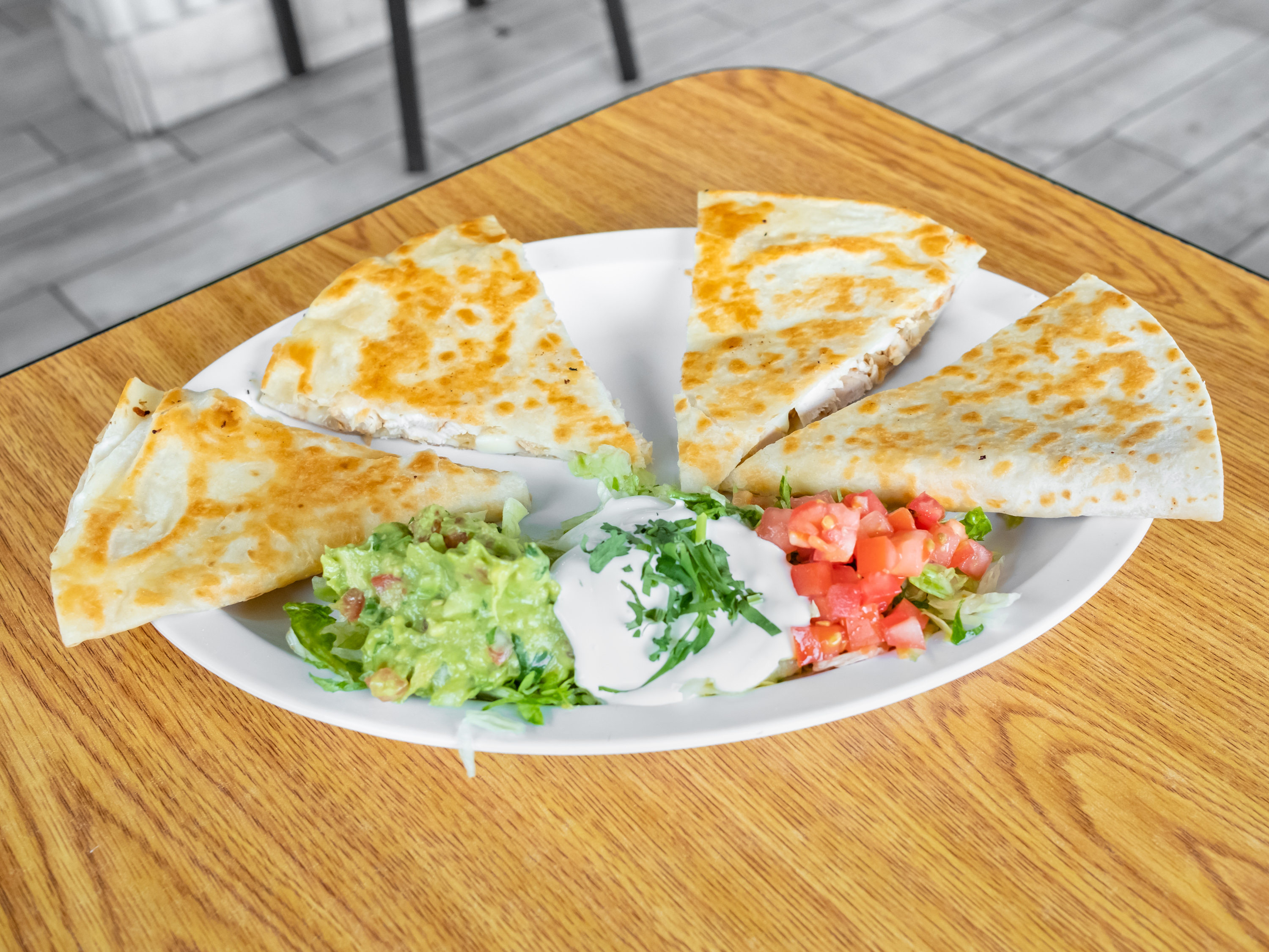 Order  single Quesadilla w cheese  food online from Whata Taco Authentic Mexican Food store, Country Club Hills on bringmethat.com