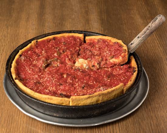 Order Chicago Style Deep Dish Cheese Pizza (Small 8" Pizza) food online from Dagostino Pizza And Pub Niles store, Niles on bringmethat.com