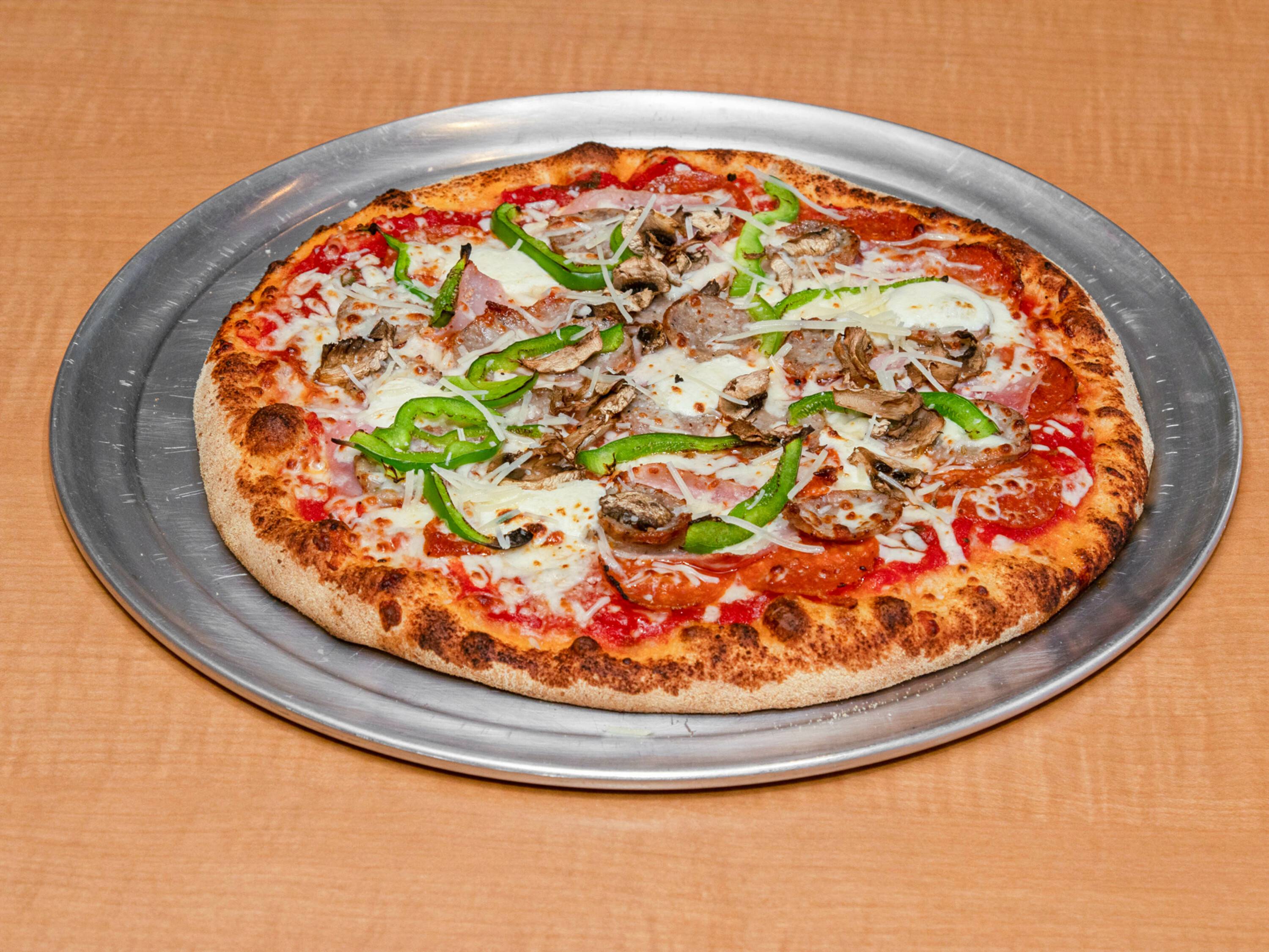 Order House Special Pizza food online from Jimmy Grill & Pizzeria store, Prince George on bringmethat.com
