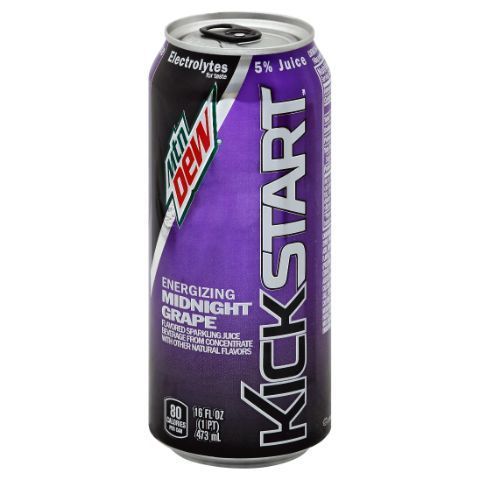 Order Mountain Dew Kick Start Midnight Grape 16oz food online from 7-Eleven store, Naperville on bringmethat.com