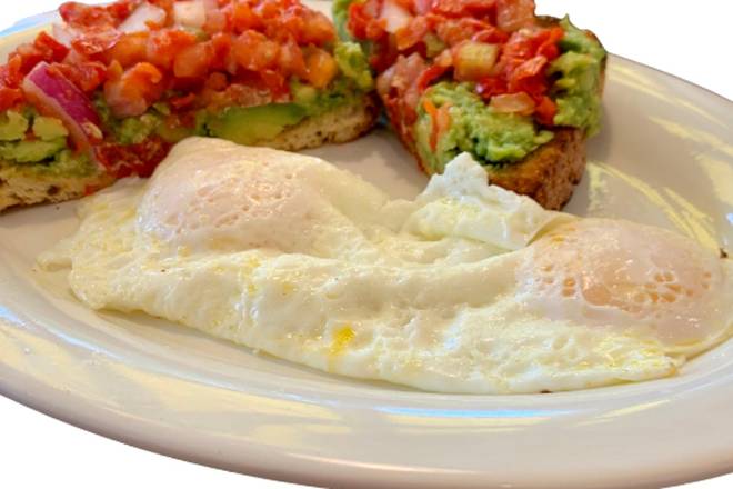 Order Avocado Toast & Eggs food online from Eggs Up Grill store, Greenville on bringmethat.com
