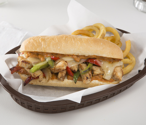 Order Chicken Cheesesteak with peppers and onions food online from Bagels And More store, Bergenfield on bringmethat.com