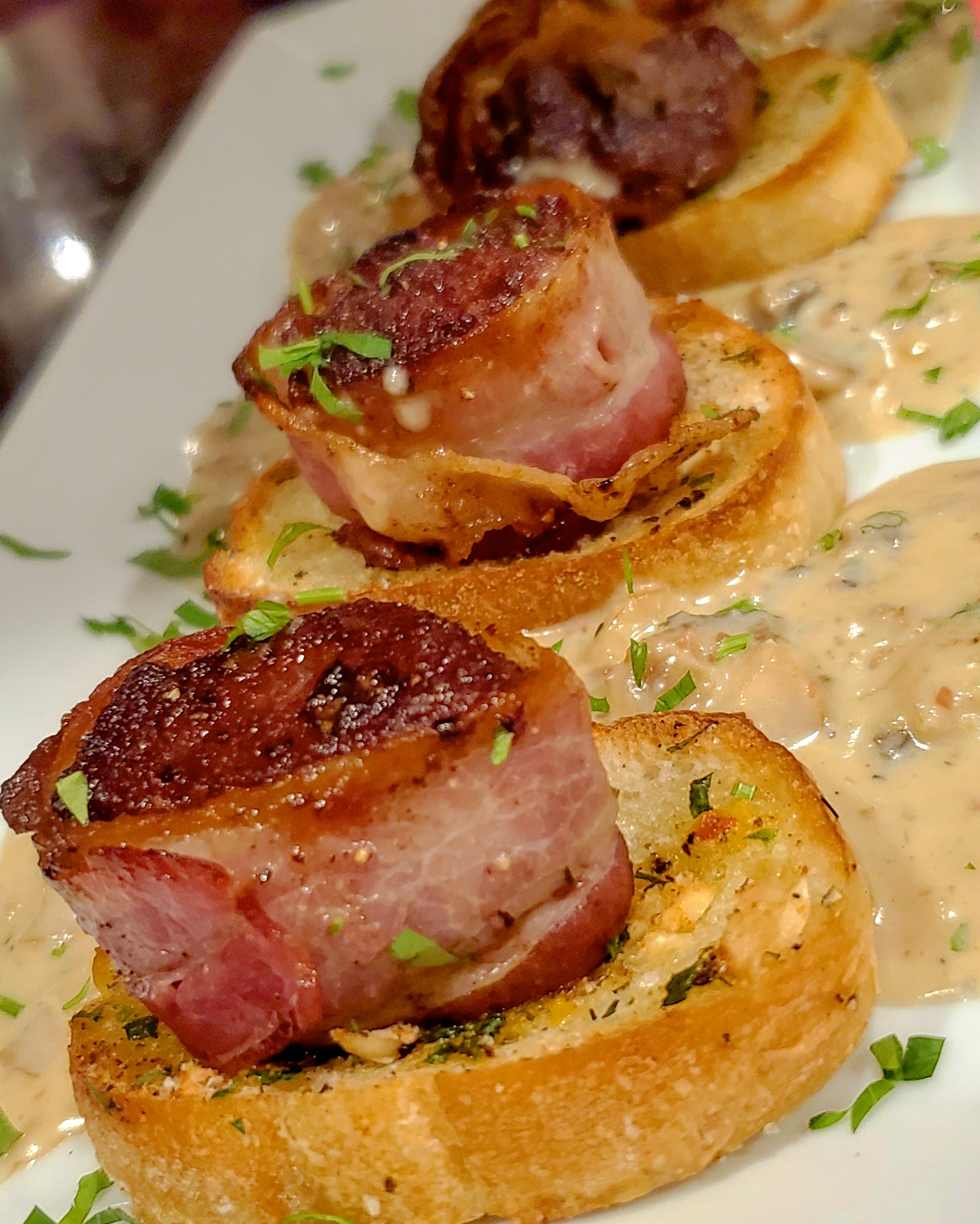 Order Bacon Wrapped Filet Medallions food online from Brix store, Belleville on bringmethat.com