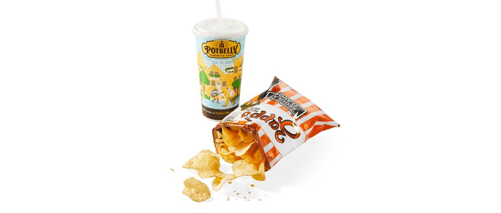 Order Chips + Drink food online from Potbelly Sandwich Shop store, Charlotte on bringmethat.com