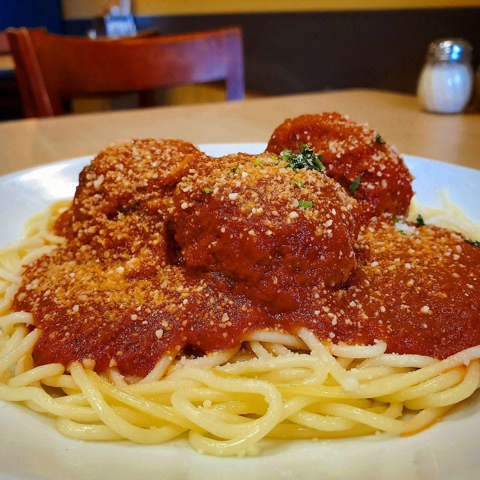 Order Pasta with Meatball - Pasta food online from Pizza Mia store, Highland on bringmethat.com