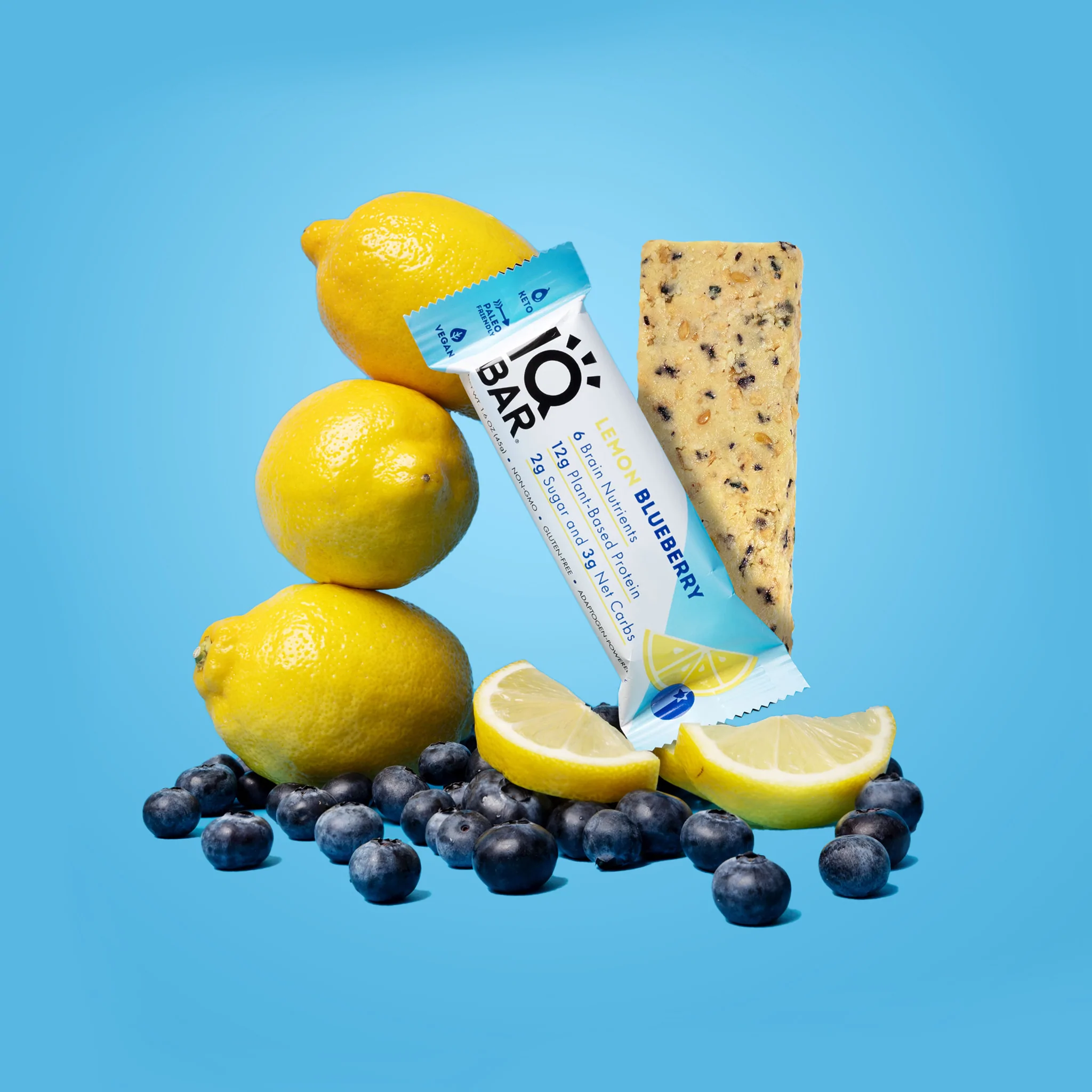 Order IQ Bar Lemon Blueberry food online from Pure Pressed Juice store, Los Angeles on bringmethat.com