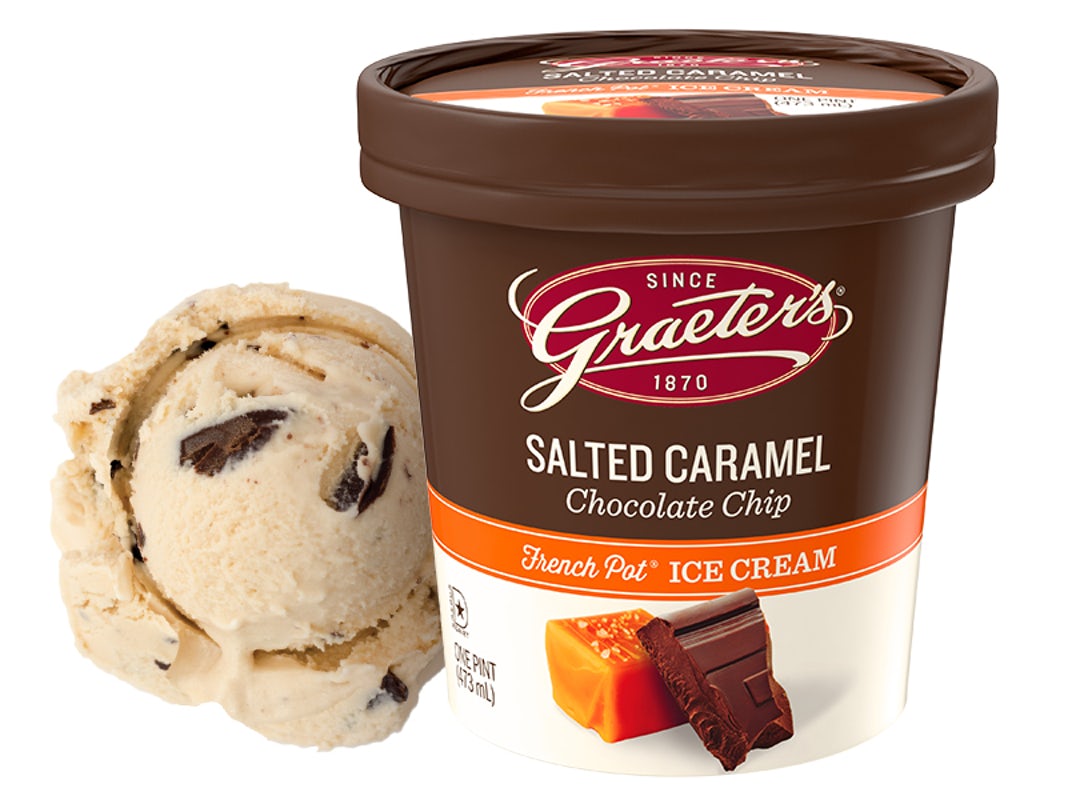 Order Salted Caramel Chocolate Chip Pint food online from Graeter store, Wexford on bringmethat.com