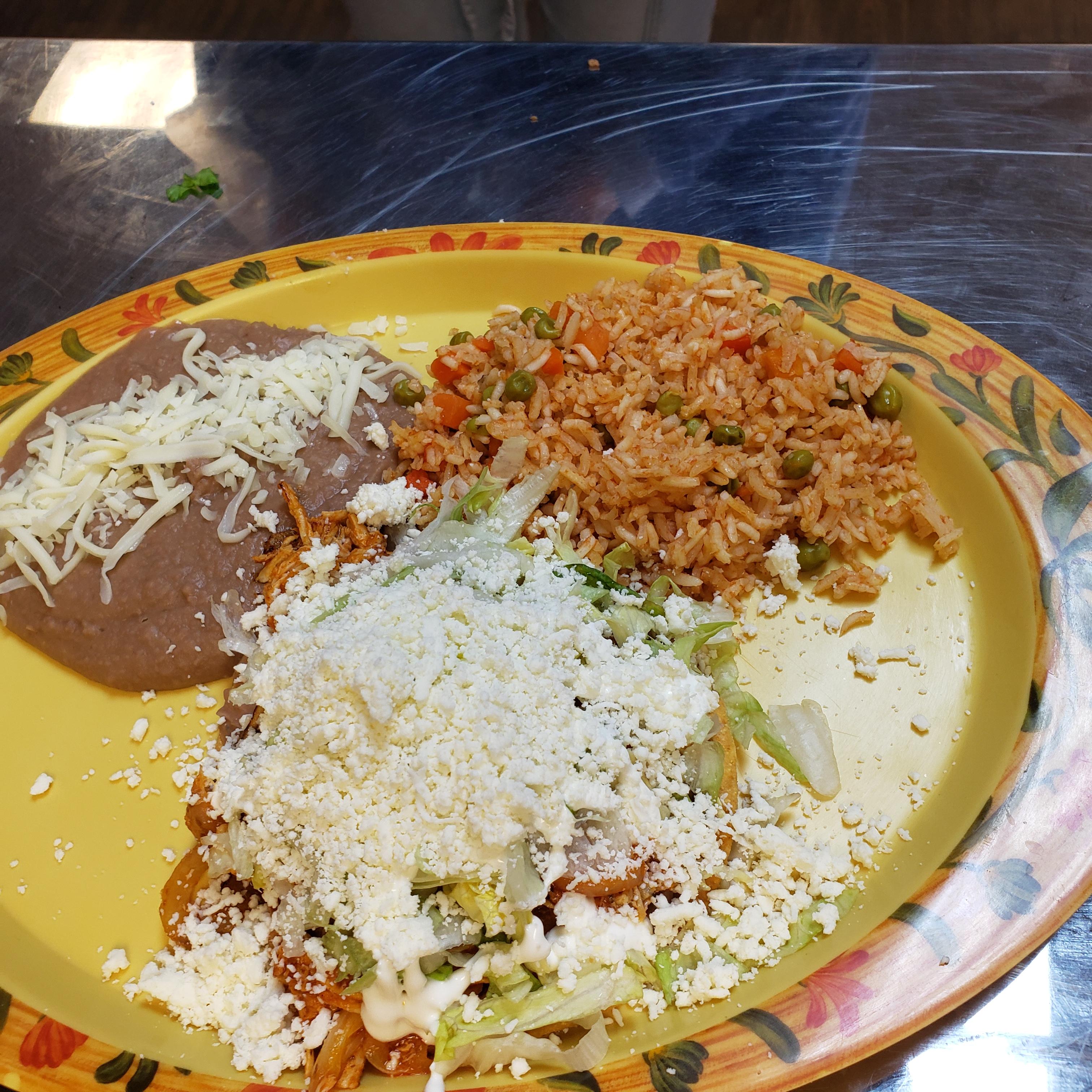 Order sope tinga platter food online from Tony Tacos Downtown store, Bloomington on bringmethat.com
