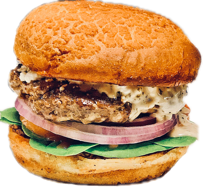 Order Greek Cheeseburger food online from Laguna Grill store, San Luis Obispo on bringmethat.com