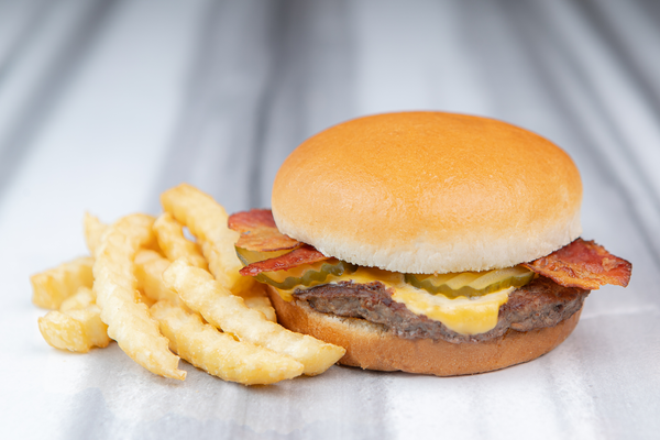 Order #10 - Bacon Cheeseburger Meal food online from Penguin Point #42 store, Elkhart on bringmethat.com