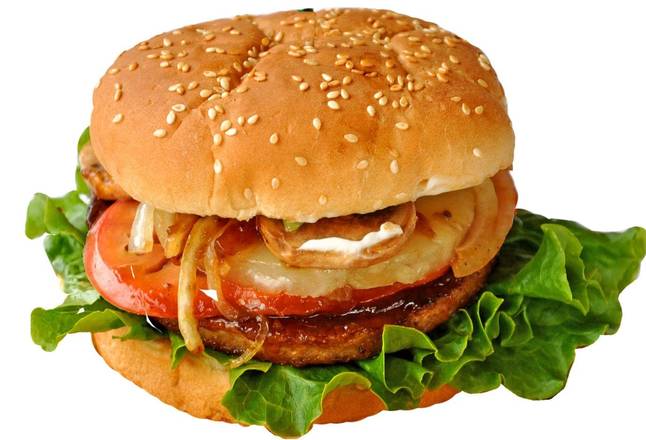 Order Hawaiian Burger with Seasoned Fries food online from Loving Hut store, Tempe on bringmethat.com