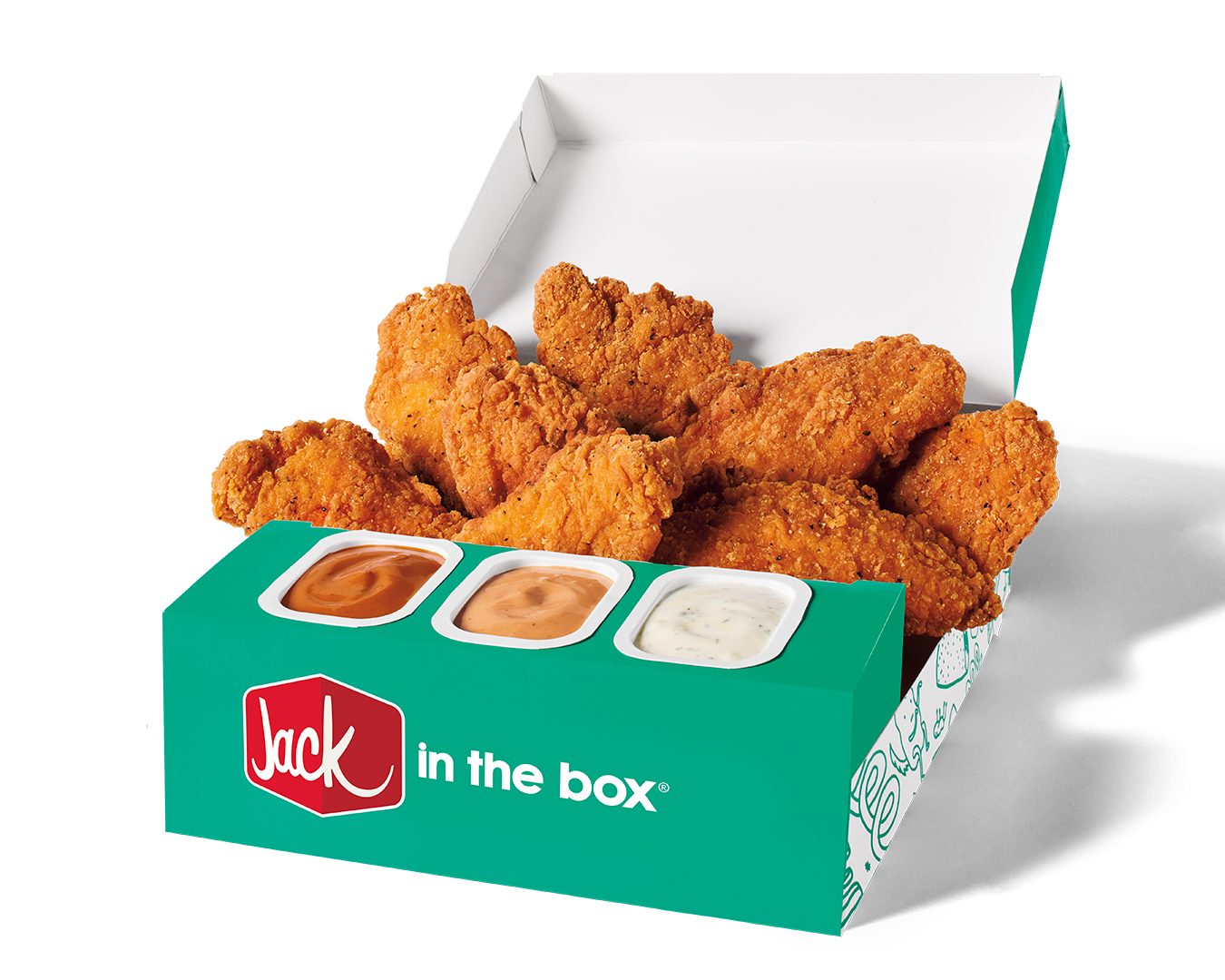 Order Spicy Chicken Strips Family Big Box food online from Jack In The Box store, Houston on bringmethat.com